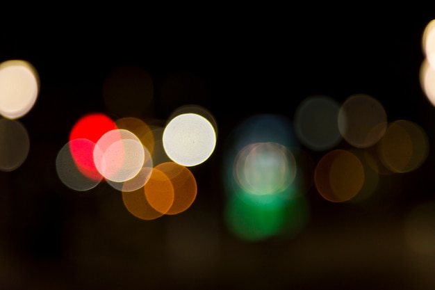 Kostenloses Foto verschwommene lichter der stadt