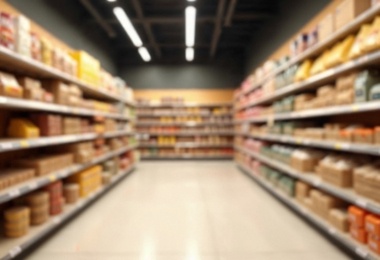 Kostenlose Foto verschwommene supermarktgänge