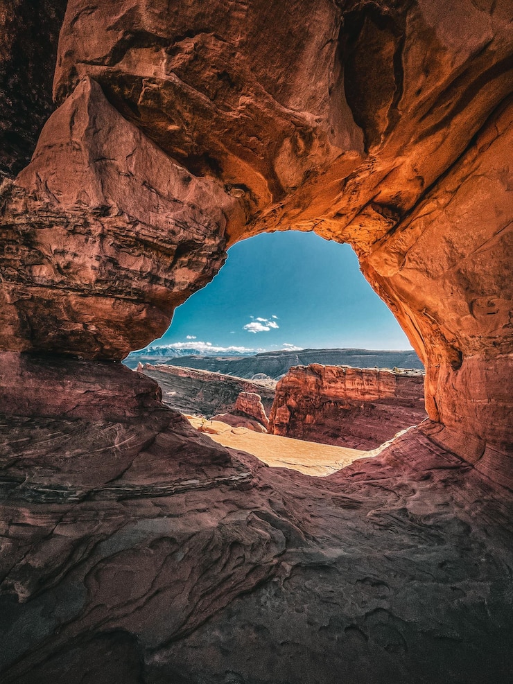 Kostenlose Foto vertikale aufnahme des wunderschönen antelope canyon in arizona usa