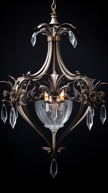 Verzierter Kronleuchter im Art Nouveau-Stil