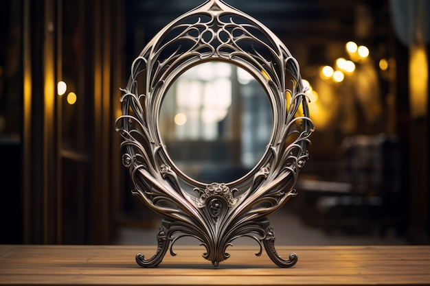 Verzierter Spiegel im Art Nouveau-Stil