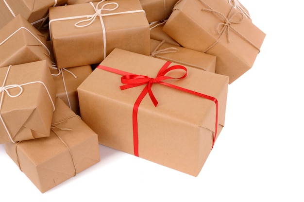 Viele e-mail-pakete mit geschenk