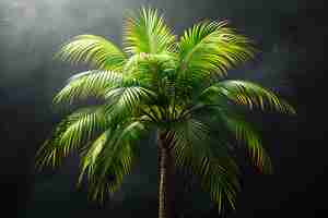 Kostenloses Foto view of palm tree species with green foliage