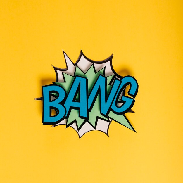 Vintage Bang Sprechblase in Pop-Art-Stil