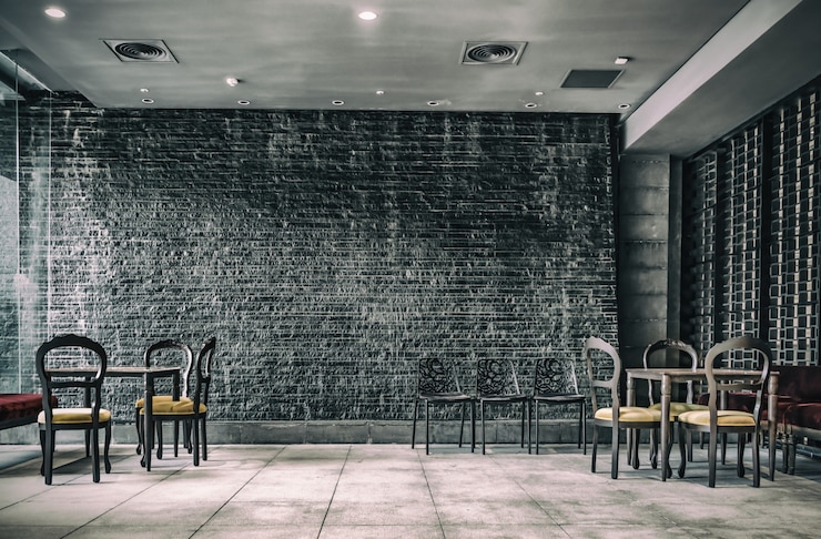 Kostenlose Foto vintage-dekoration im inneren des restaurants