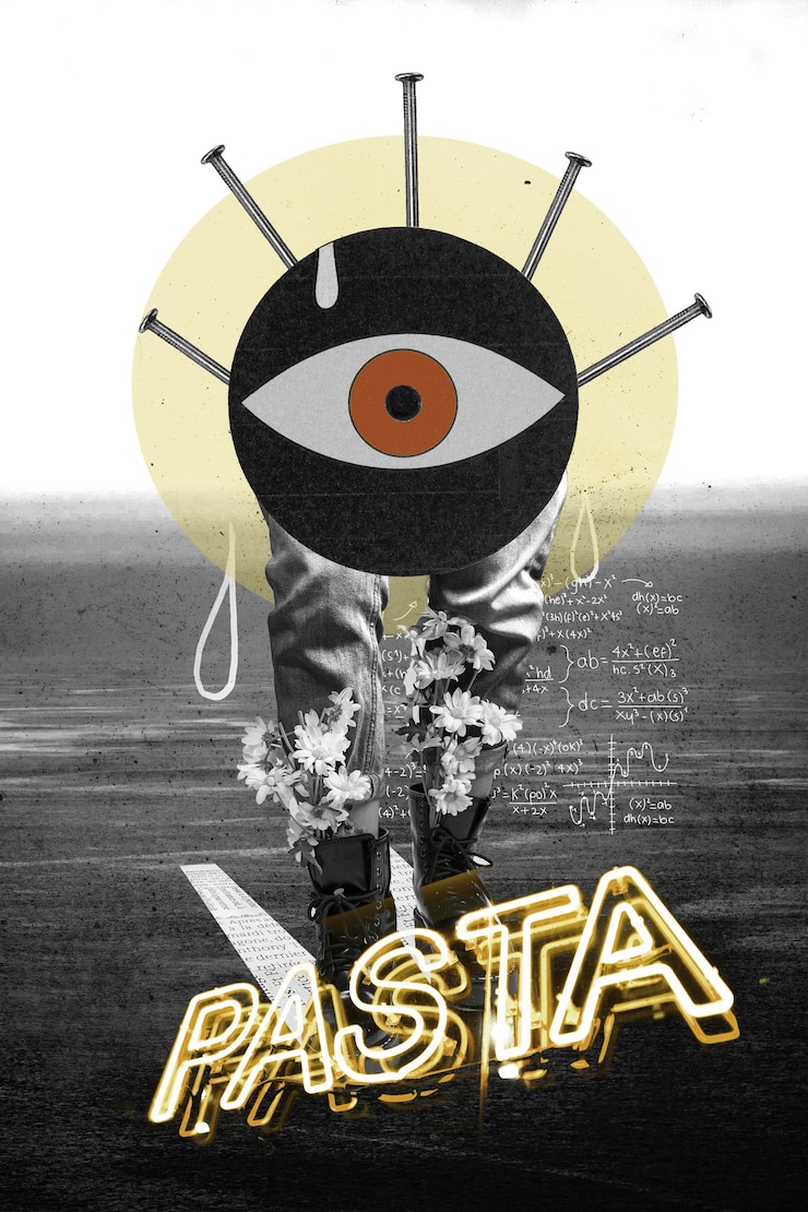 Kostenlose Foto vintage fotocollage mit augenform