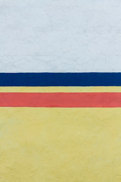 Vintage gemalte Wand in drei Farben