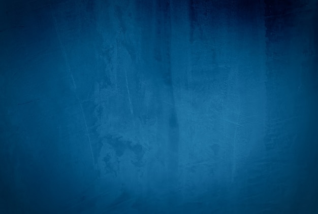 Vintage Grunge blaue Beton Textur Studio Wand Hintergrund mit Vignette.