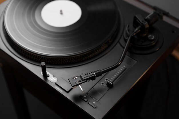 Vinyl-Schallplatte mit Retro-Texturkomposition