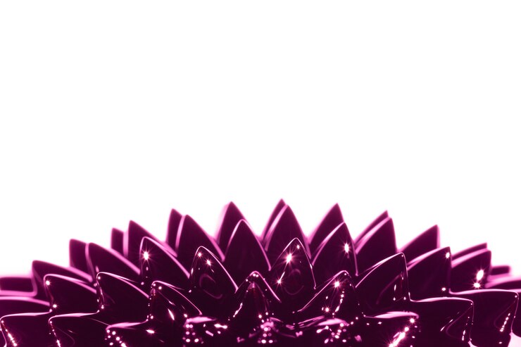 Kostenlose Foto violettes ferromagnetisches flüssiges metall mit kopienraum