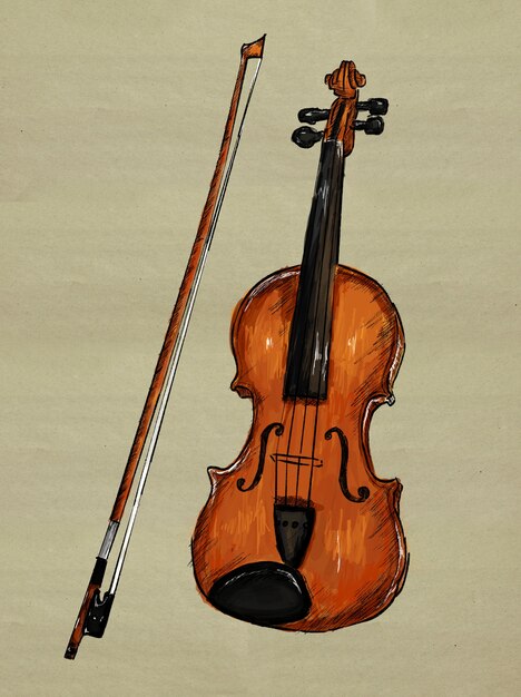 Violinenmalerei Bild