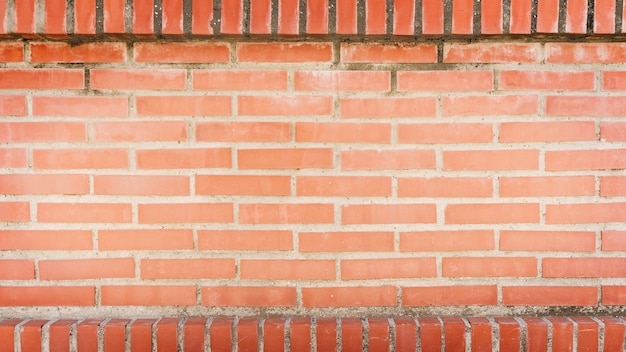 Voller Rahmen der roten Backsteinmauer