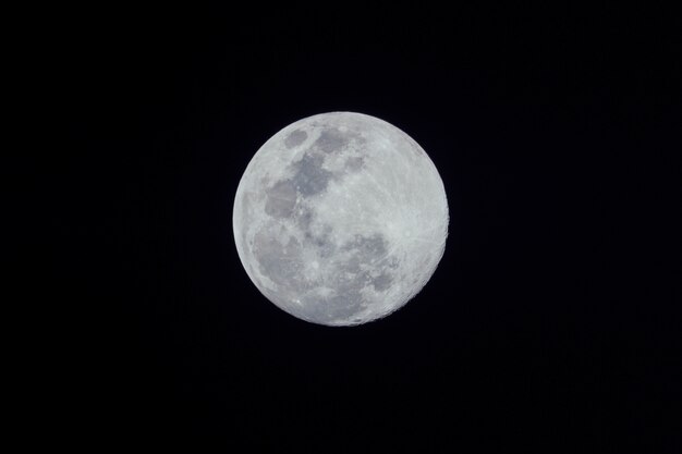 Vollmond auf dunklem Hintergrund