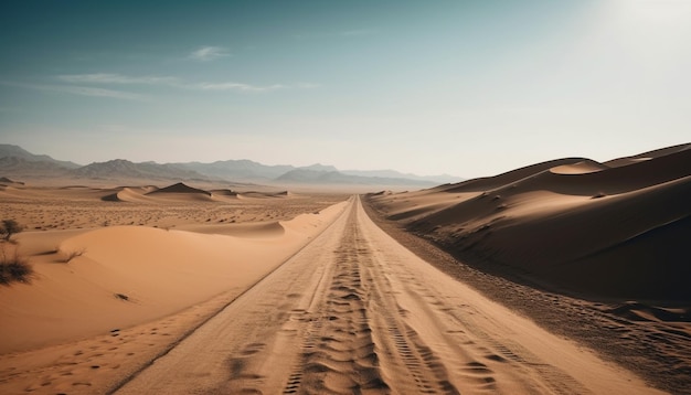 Von KI generiertes Offroad-Abenteuer durch die trockenen Berge Afrikas