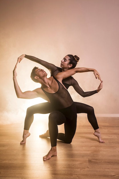 Vorderansicht Ballett-Choreografie