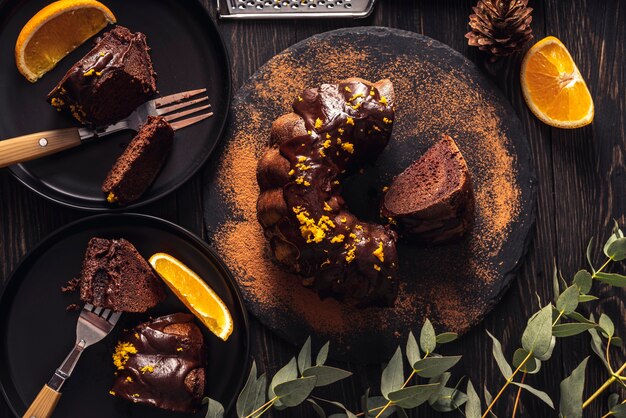 Vorderansicht des köstlichen Donutkonzepts