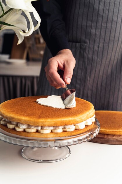 Vorderansicht des köstlichen Kuchenkonzepts