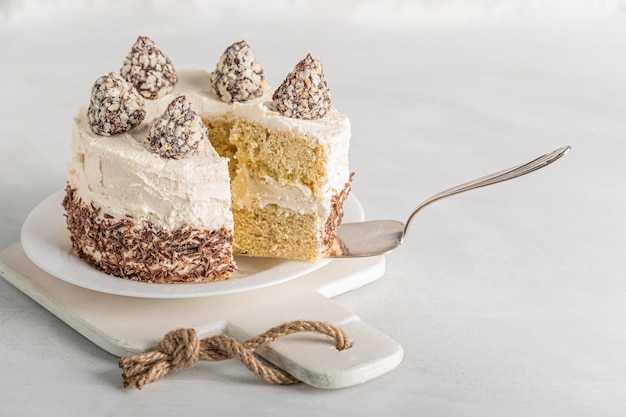 Vorderansicht des köstlichen Kuchenkonzepts