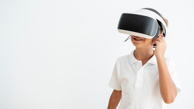 Vorderansicht, die vr Glastechnologie versucht