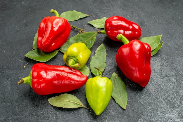 Vorderansicht frische Paprika