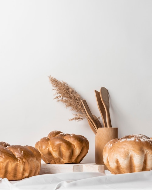 Vorderansicht köstliches hausgemachtes süßes Brot