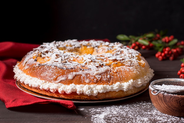 Vorderansicht Offenbarung Tag Essen mit Zutaten Sortiment