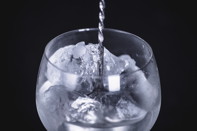 Vordergrund des Gin-Cocktails