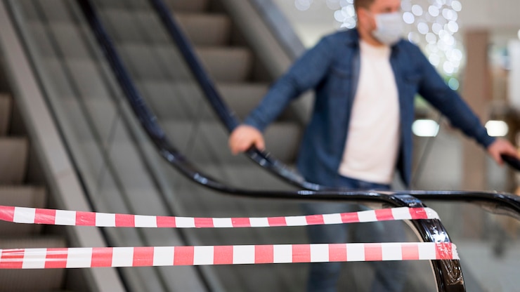 Kostenlose Foto vorderseite des konzepts der sozialen distanzierung