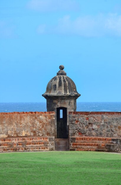 Wachturm im Schloss El Morro im alten San Juan, Puerto Rico.