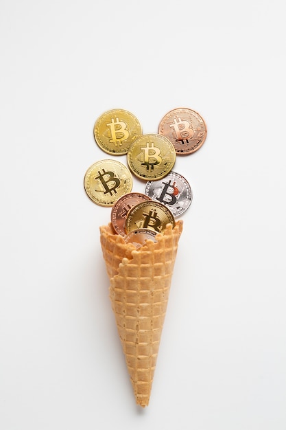 Kostenloses Foto währungseis mit bitcoin