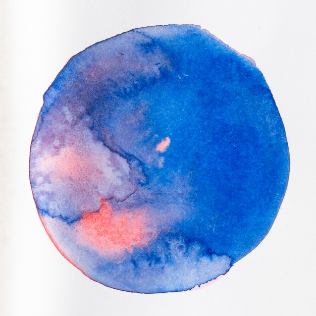 Wässrige blaue Beschaffenheit der gerundeten Form auf Segeltuch