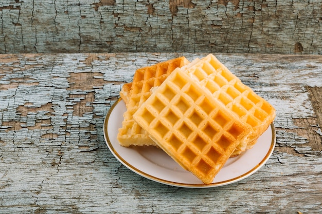 Waffeln auf Teller