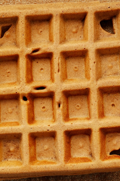 Waffeln mit Himbeere und Blaubeere