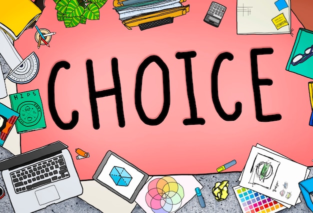 Wahlmöglichkeit Chance Entscheidung Alternatives Konzept