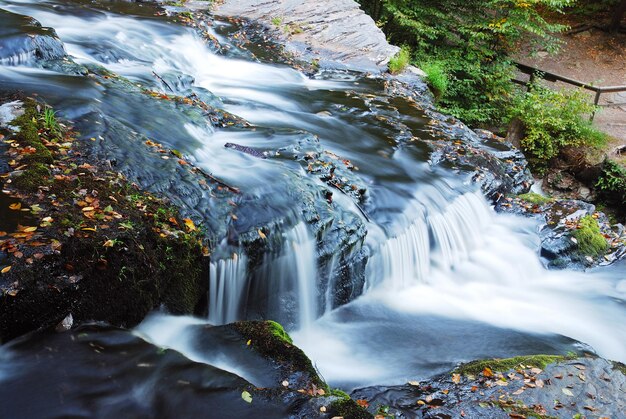 Wasserfall über Felsen