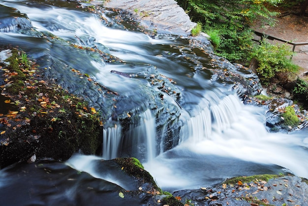 Wasserfall über Felsen