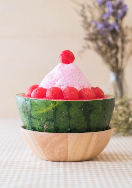 Wassermelone Bingsu Dessert