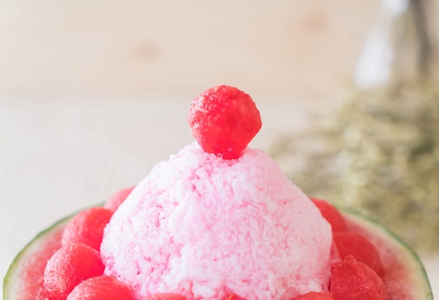 Wassermelone Bingsu Dessert