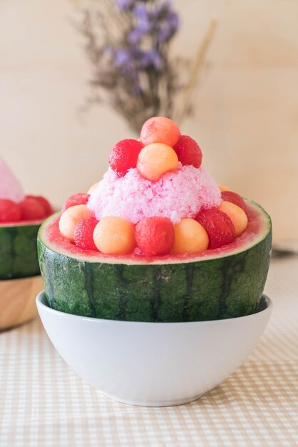 Wassermelone Bingsu Dessert