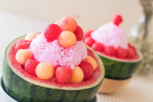 Wassermelone Bingsu Dessert