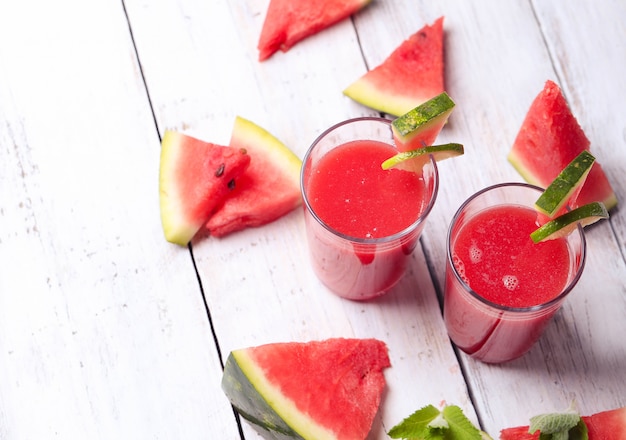 Kostenloses Foto wassermelonen smoothie