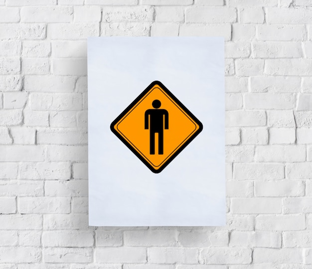 WC WC Toilette Herren Schild