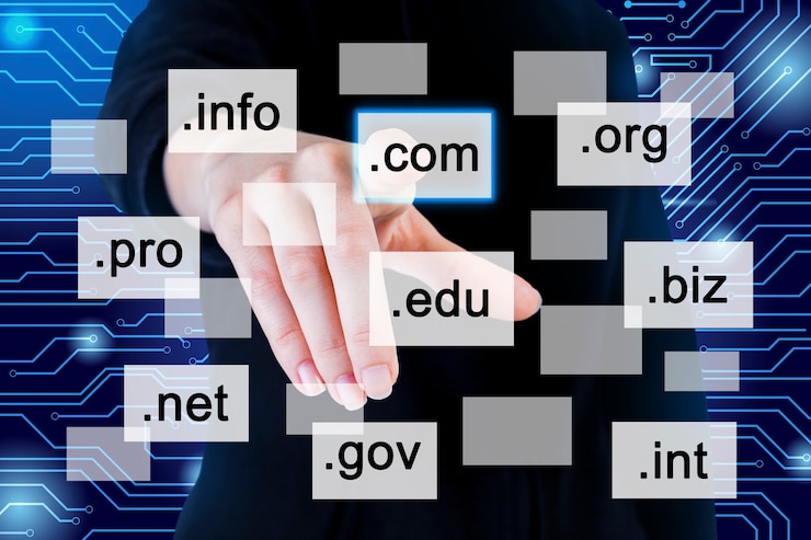 Kostenlose Foto website-hosting-konzept mit domains