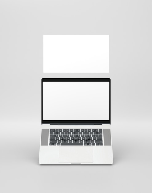 Website-Präsentation mit Laptop-Gerät