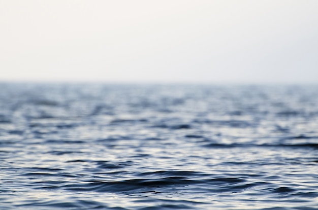 Weicher Fokus der Oberfläche eines Ozeans
