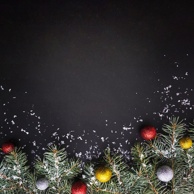 Kostenloses Foto weihnachten zusammensetzung hintergrund