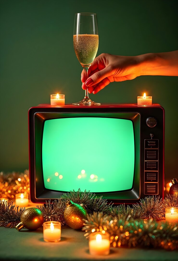 Kostenlose Foto weihnachts-szene im vintage-stil