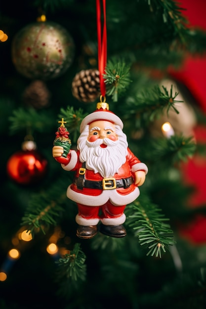 Weihnachtsbaum-Santa-Ornament