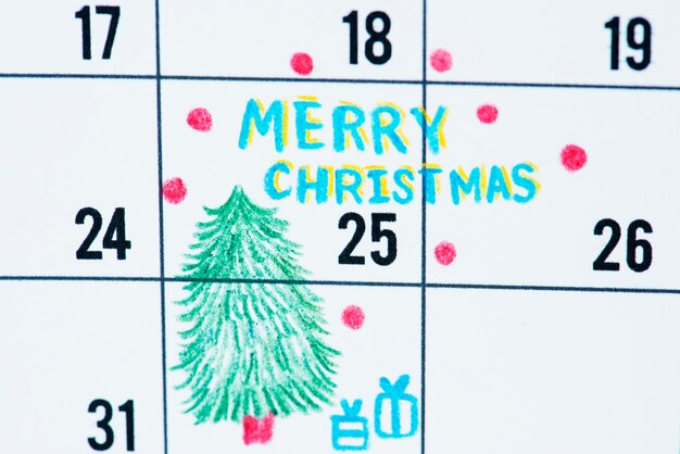 Weihnachtsferien Kalender Erinnerung