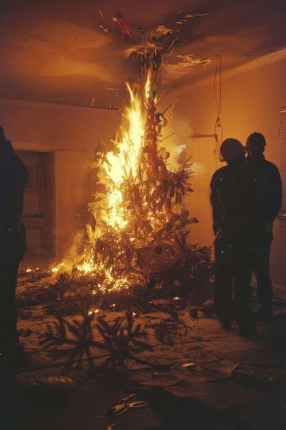 Weihnachtsfeste im dunklen Stil mit Horror-Szenen